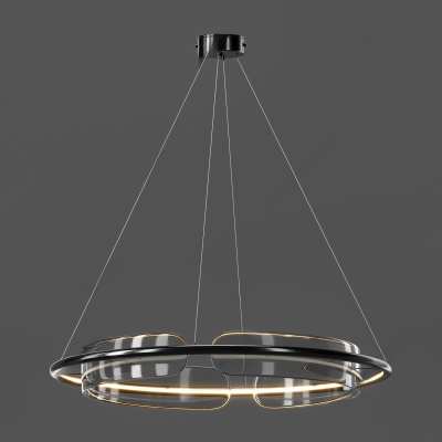 现代轻奢吊灯3D模型下载